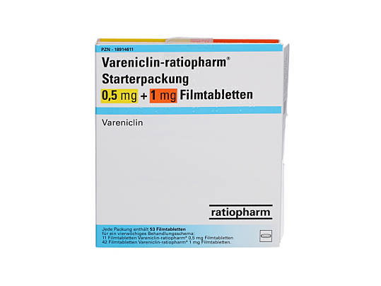 Vareniclin-ratiopharm Starterpackung von vorne