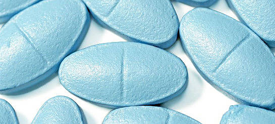 Image montrant des pilules bleues de Kamagara