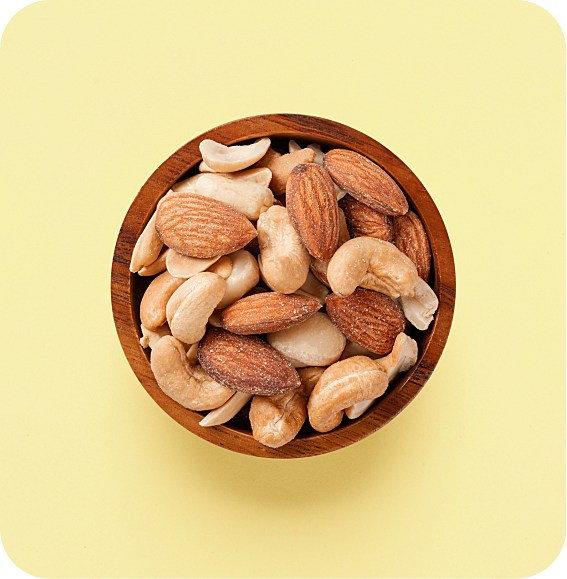 small bowl of nuts