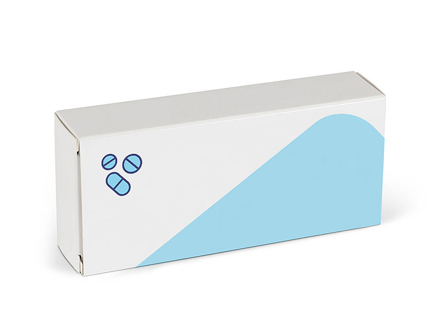 A box to represent medication provided by ZAVA online doctor