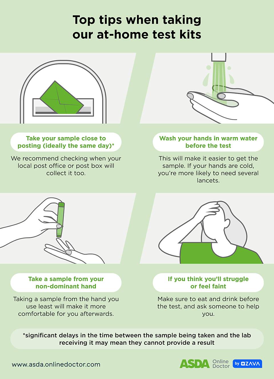 tips to take at-home test kits