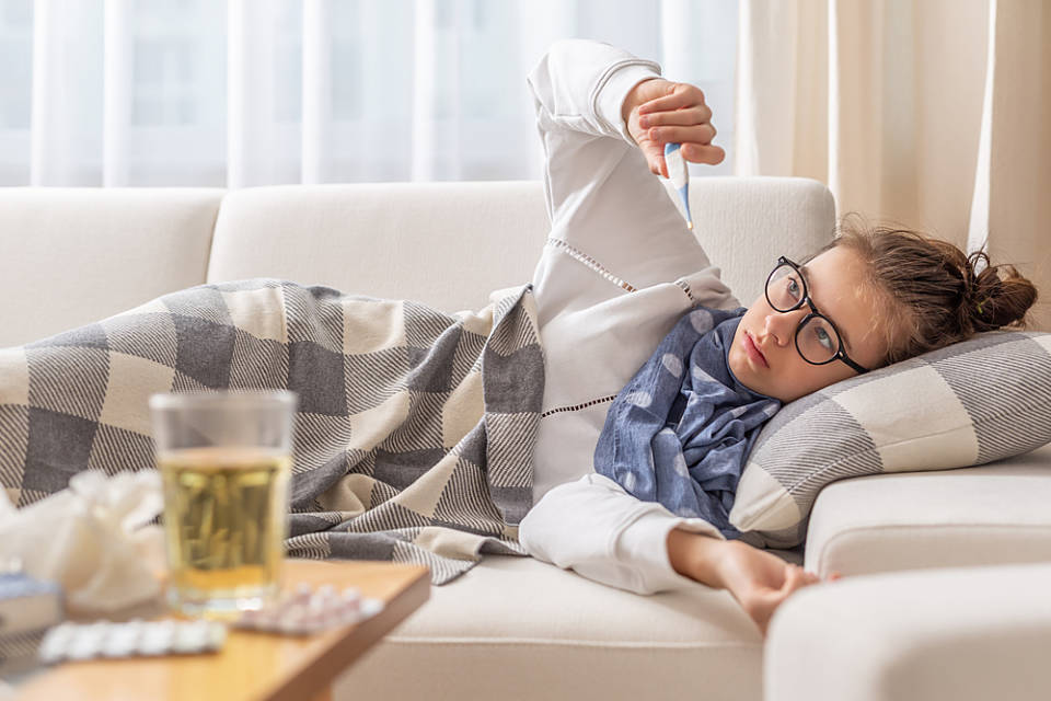 Teenager with fever