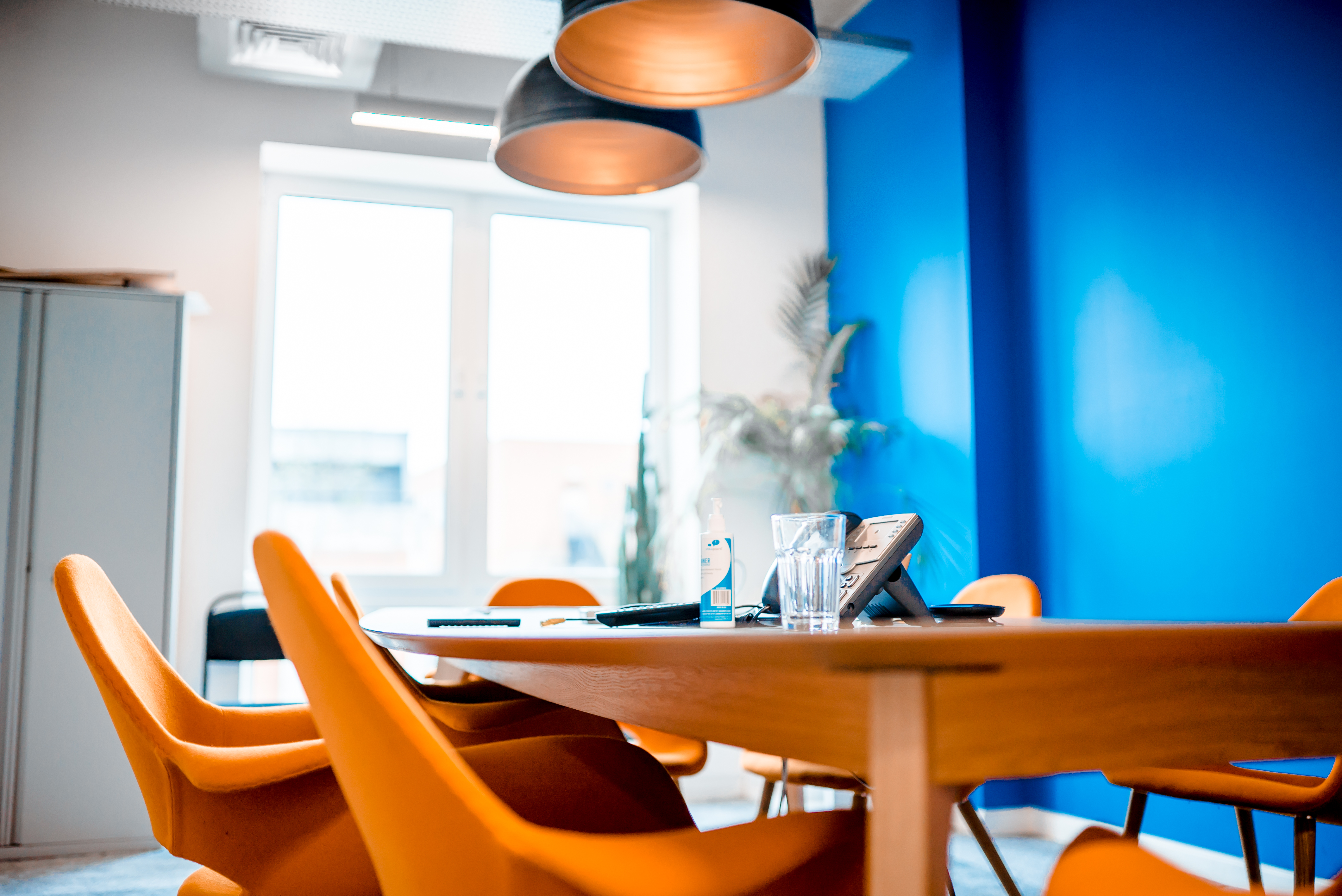 Meeting room in the Zava office in Angel