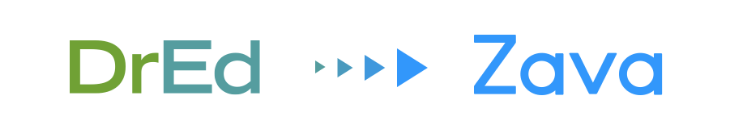 DrEd logo and Zava logo