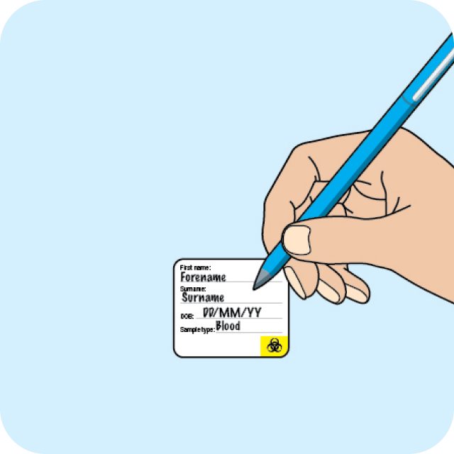 Step 1 of using a vitamin D test kit