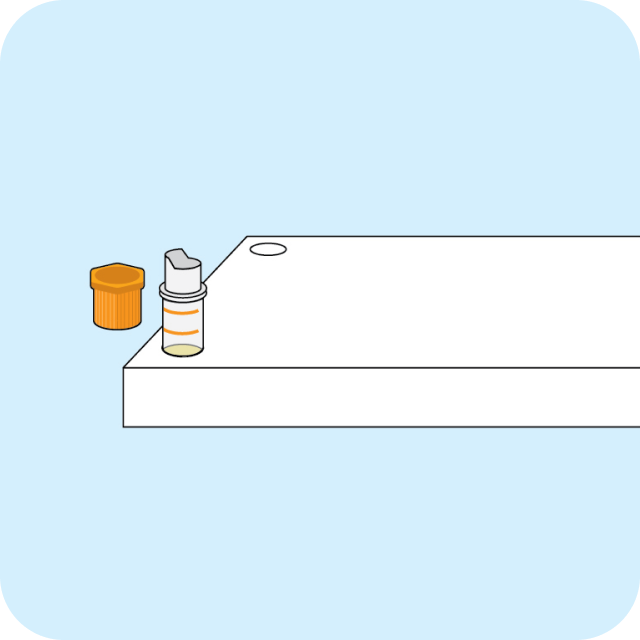 Step 2 of using a vitamin D test kit