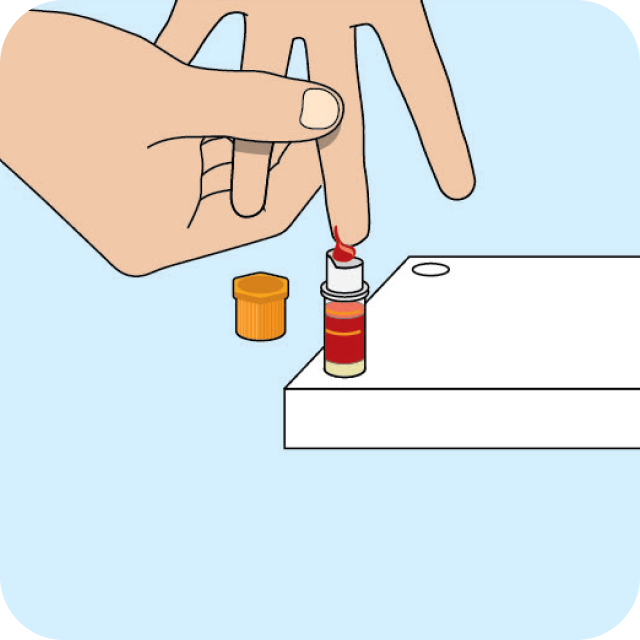 Step 10 of using a vitamin D test kit