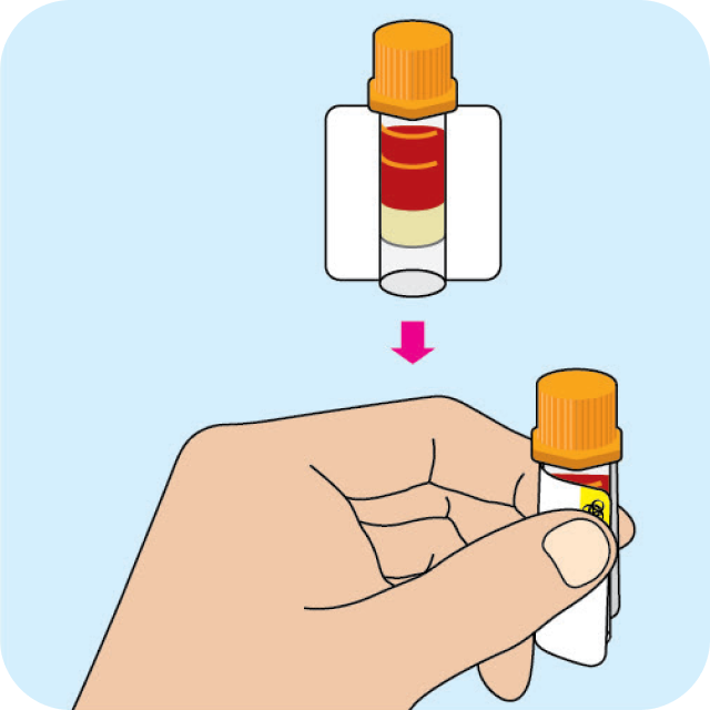 Step 13 of using a vitamin D test kit