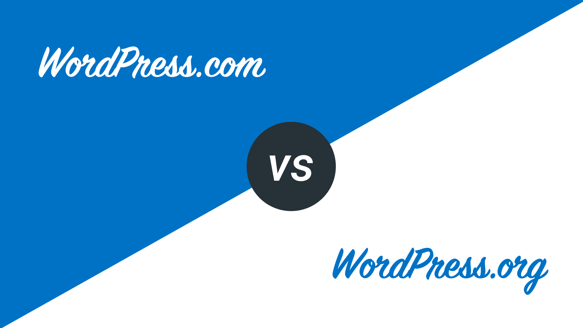 Select the right flavor of WordPress