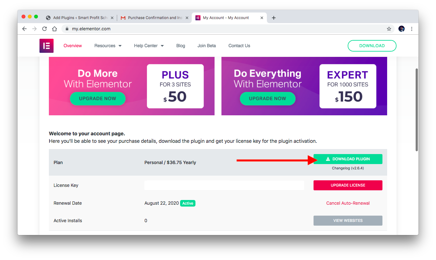 Elementor Pro plugin download