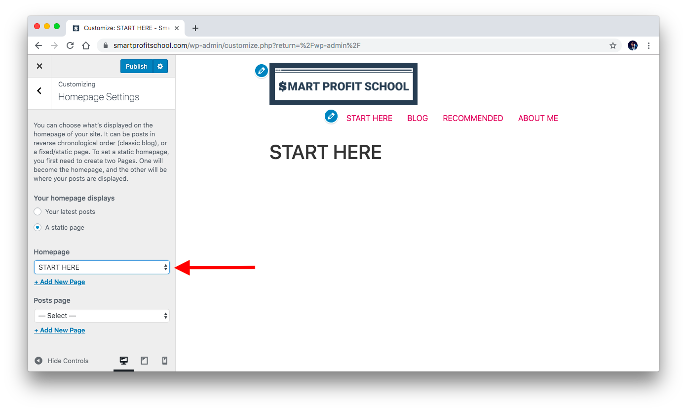 Choose Start Here