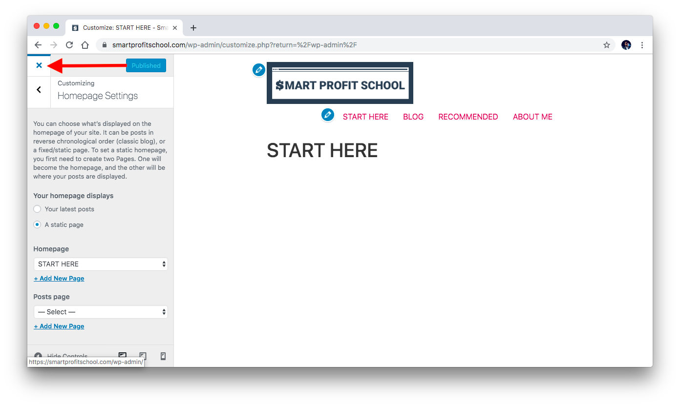 Back to Dashboard