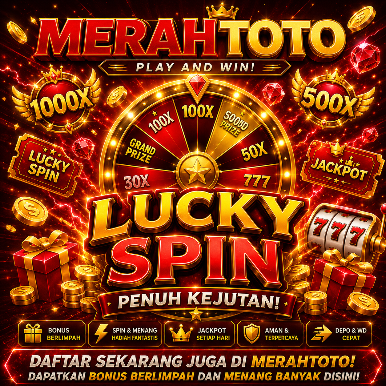 MERAHTOTO $ Agen Slot Gacor Terpercaya & Situs Slot88 Terbaru 2026 by Hey siriusly