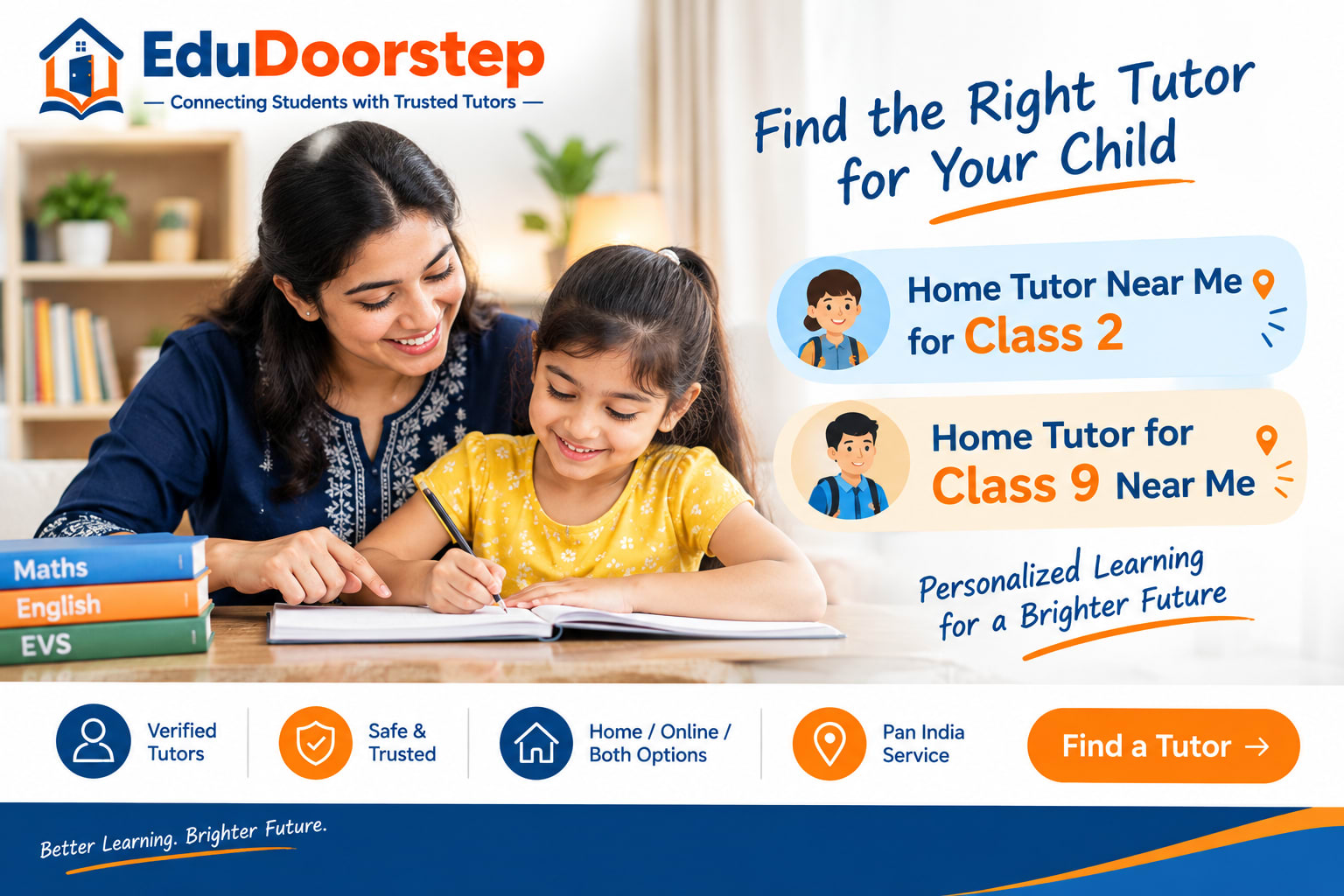 Home Tutor Near Me for Class 2 and Home Tutor for Class 9 Near Me