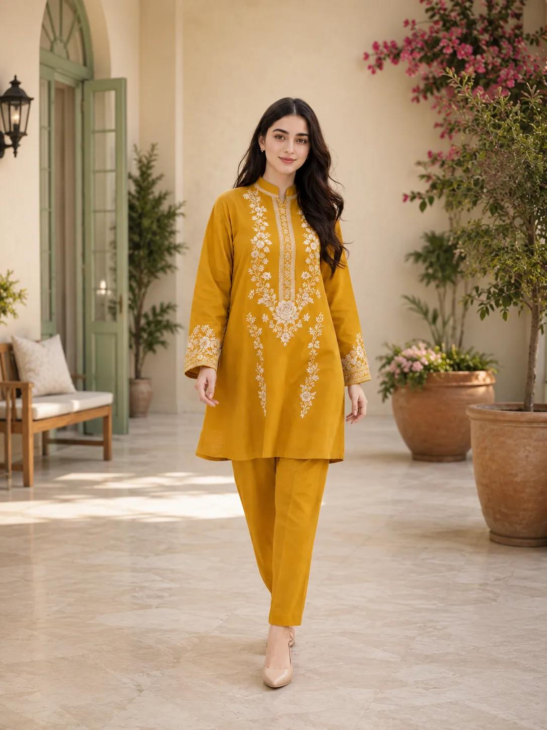Rukhsar (Hand Embroidered) — 2pc lawn suit Hand Embroidered — view 1
