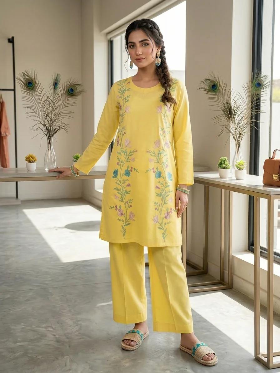 Aftab (Hand Embroidered) — 2pc lawn suit Hand Embroidered — view 1
