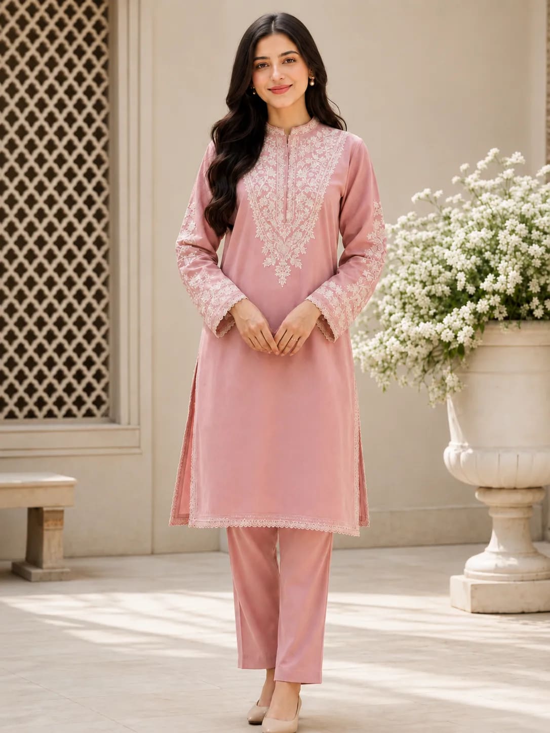 Pareesa (Hand Embroidered), 2pc lawn suit Hand Embroidered, view 1
