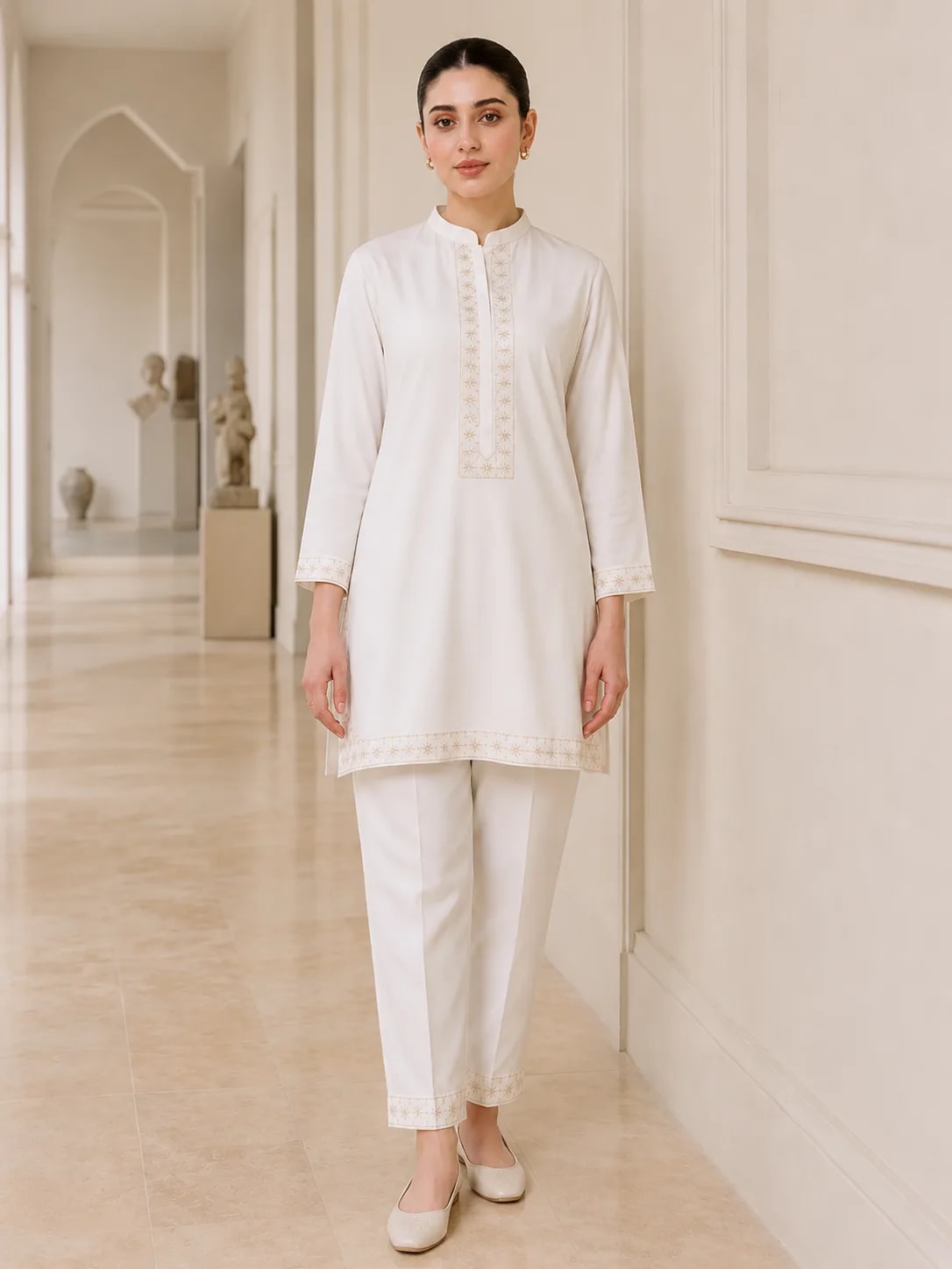 Sitara (Hand Embroidered), 2pc lawn suit Hand Embroidered, view 1