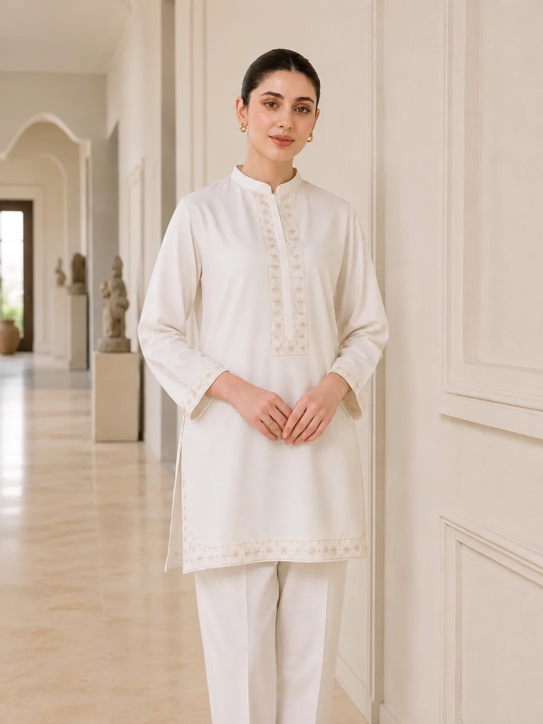 Sitara (Hand Embroidered), 2pc lawn suit Hand Embroidered, view 2