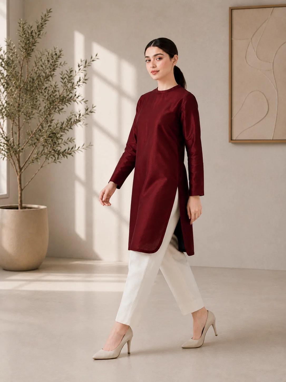 Mehrun, Co-ord Set Kurta and trouser, view 2