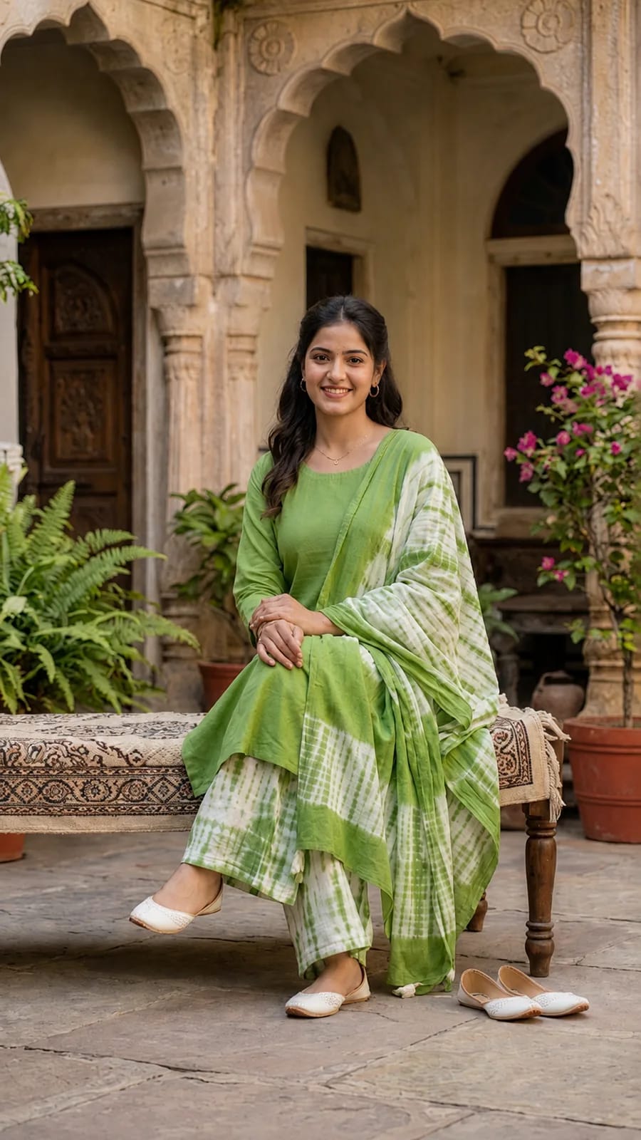 August special-III, 3-pc lawn stitched suit, alternate view