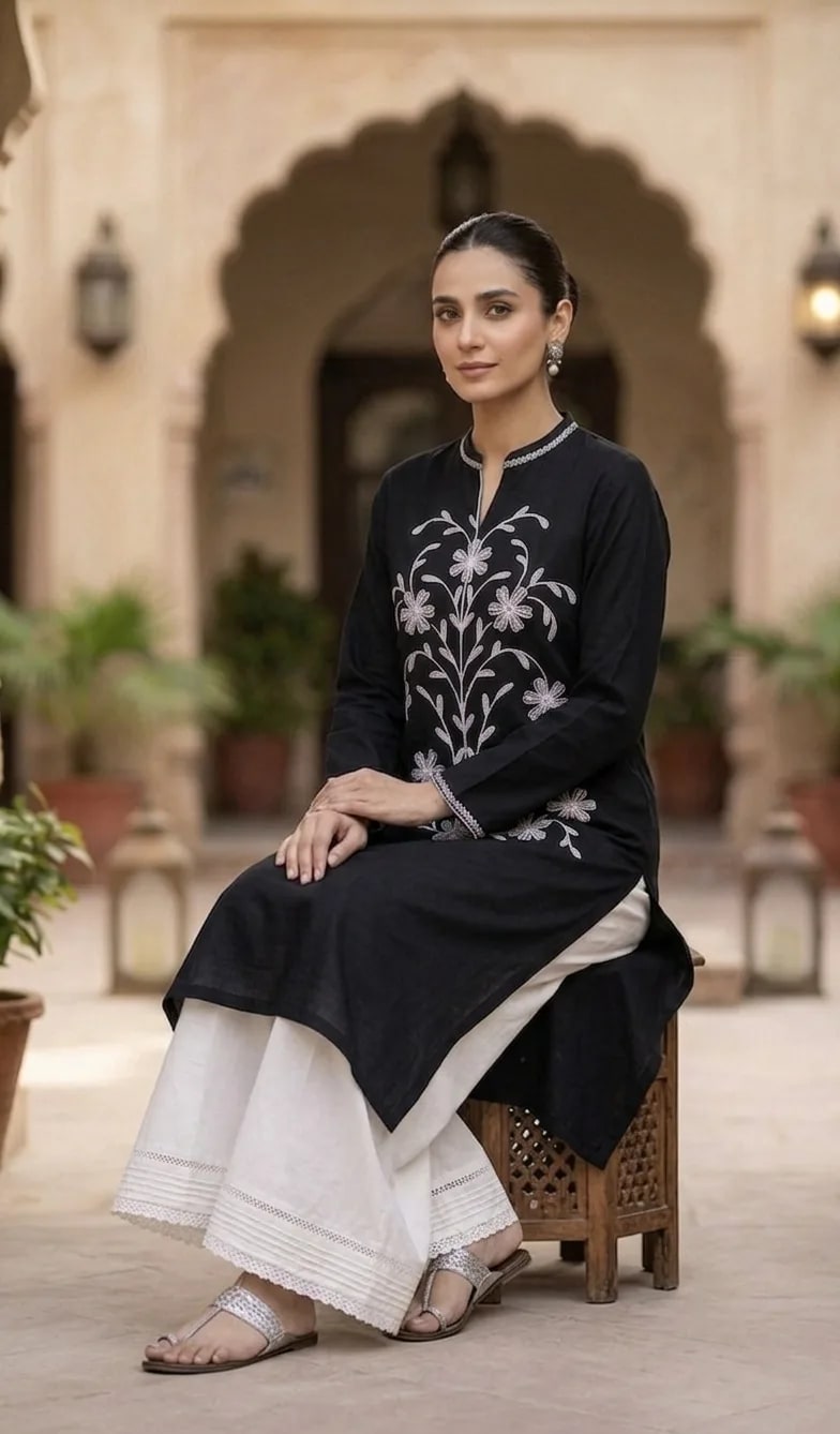 Botanica (Hand Embroidered), 2pc lawn suit Hand Embroidered, alternate view