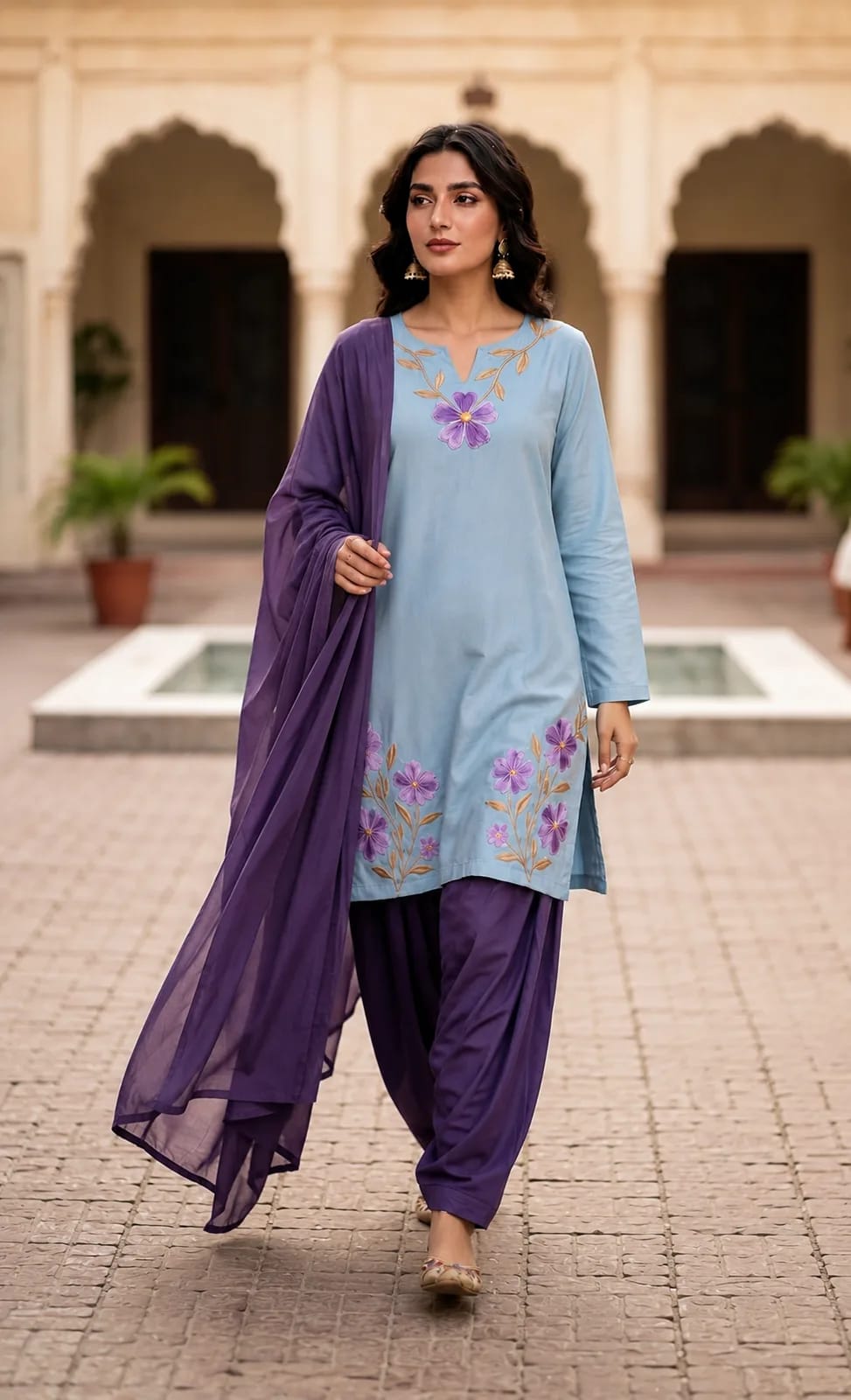 Pari, 3 pc suit with lawn duppata