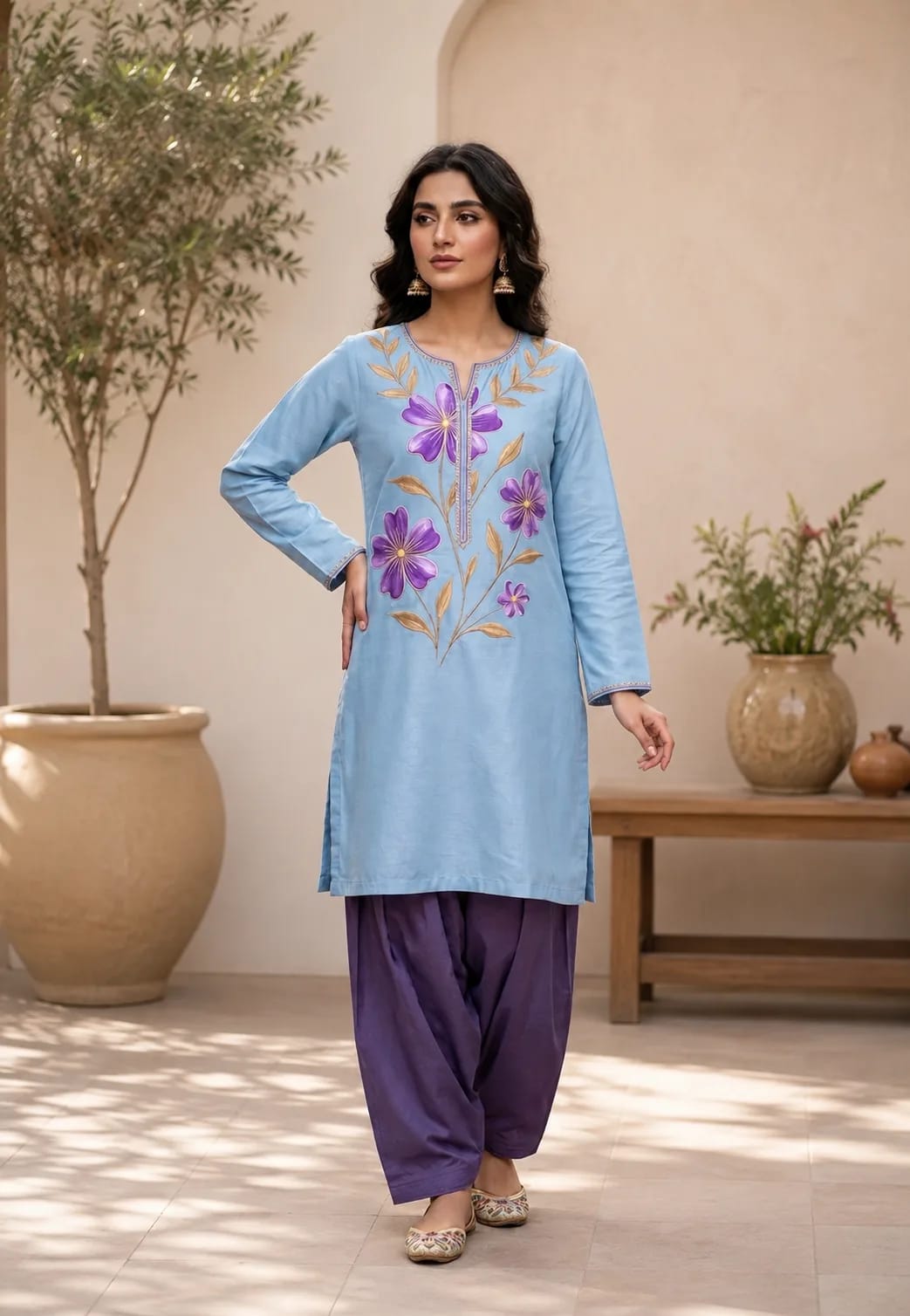 Pari-I (Hand Embroidered), 2pc lawn suit Hand Embroidered, view 7