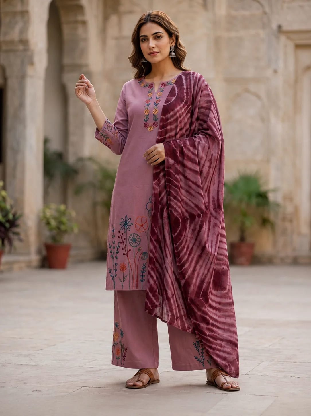 Aarya, 3 pc suit with lawn duppata