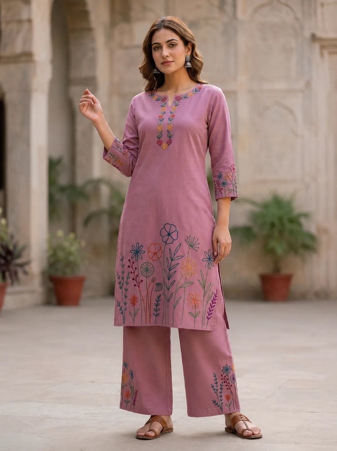Aarya, 3 pc suit with lawn duppata, alternate view