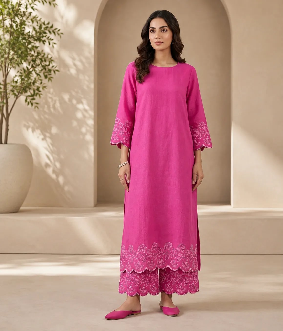 Mehraab (Hand Embroidered), 2pc lawn suit Hand Embroidered