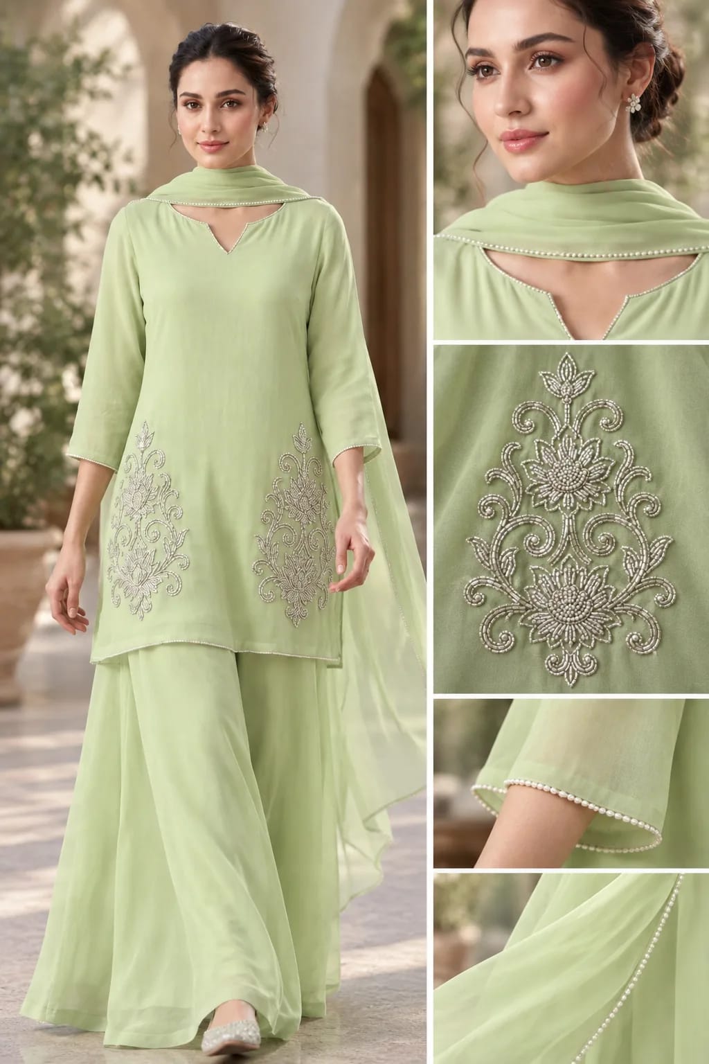 Zahra, Party wear suits, view 4