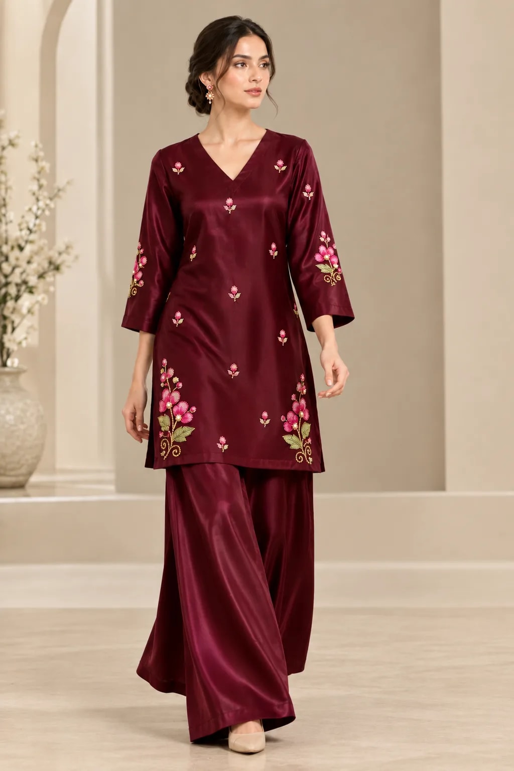 Wine, Party wear suits