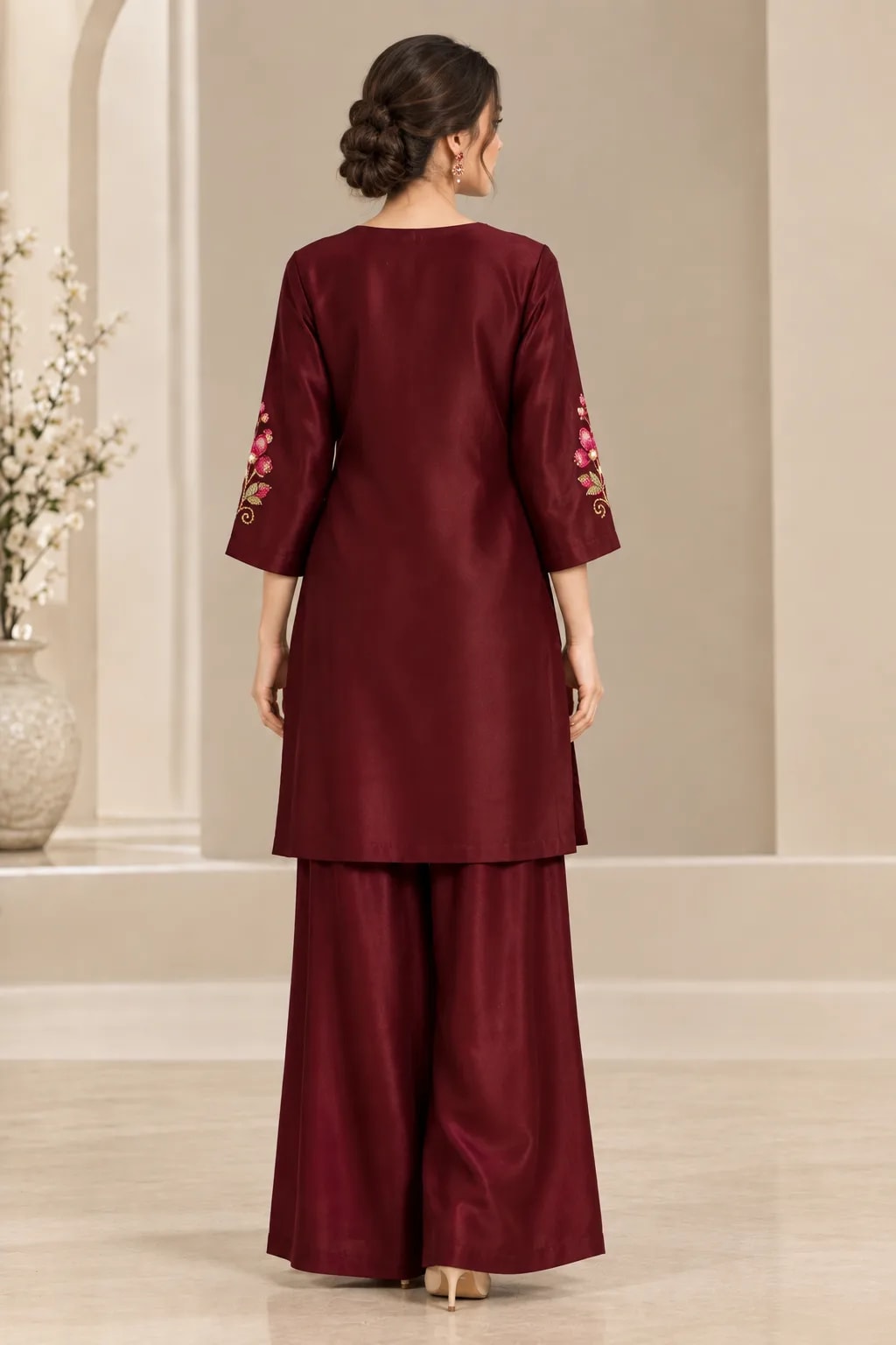 Wine, Party wear suits, alternate view