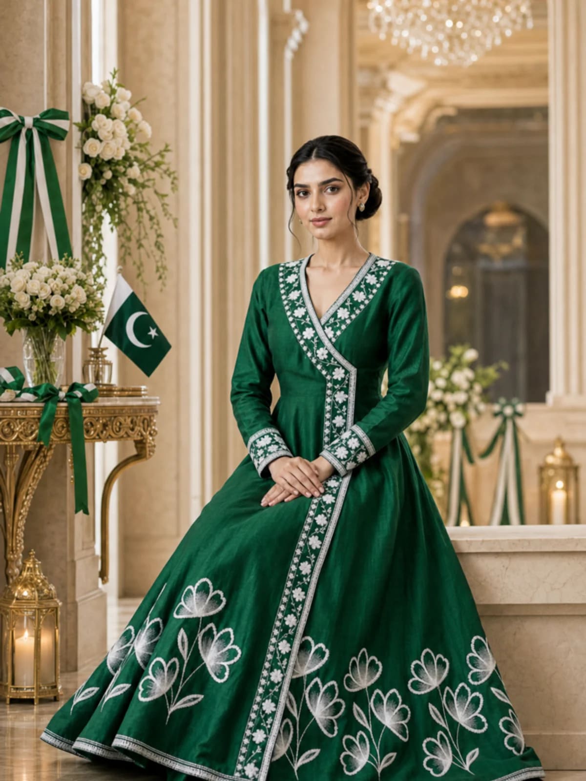 Azadi (Hand Embroidered), 14th August Special, view 2