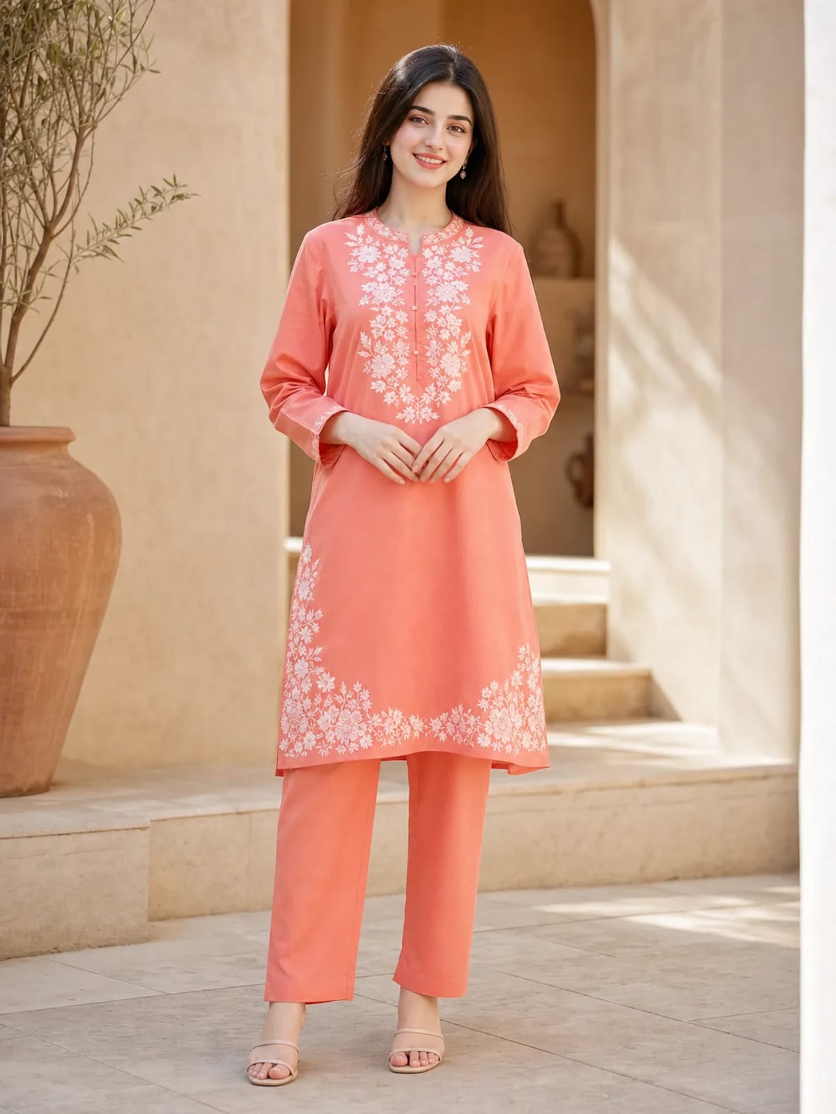 Laleh (Hand Embroidered), 2pc lawn suit Hand Embroidered, view 1
