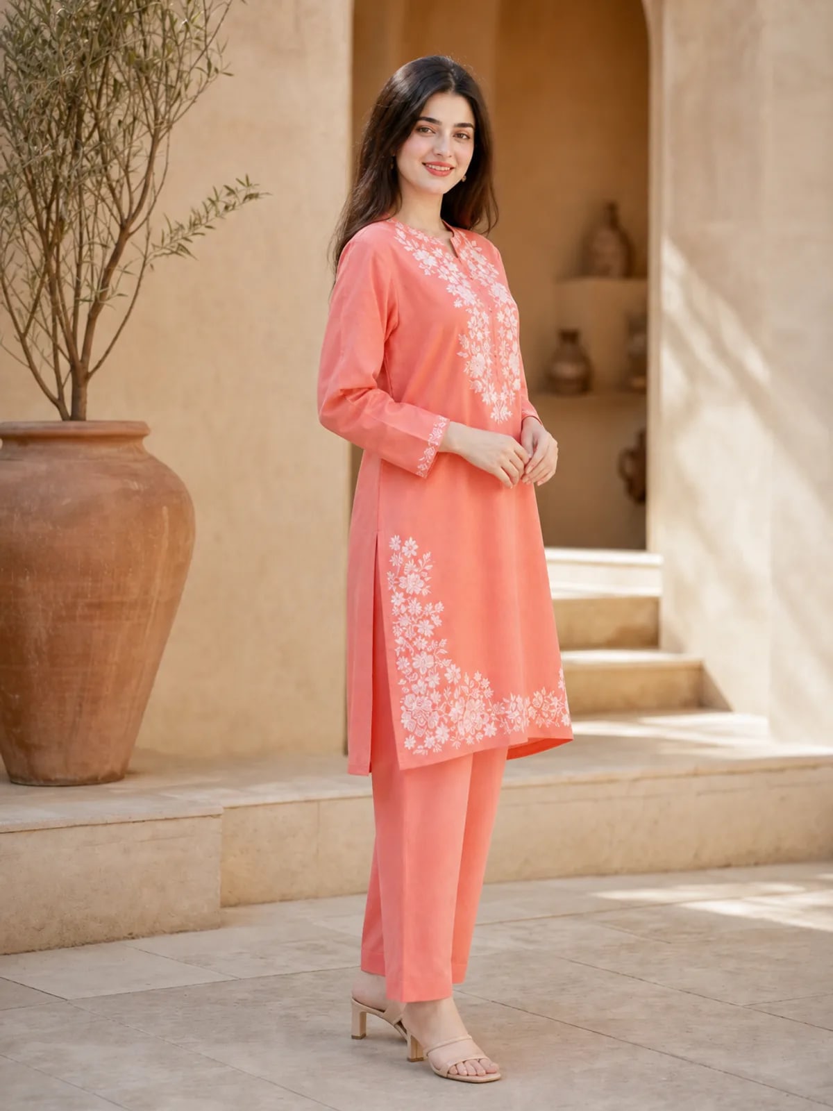 Laleh (Hand Embroidered), 2pc lawn suit Hand Embroidered, view 2