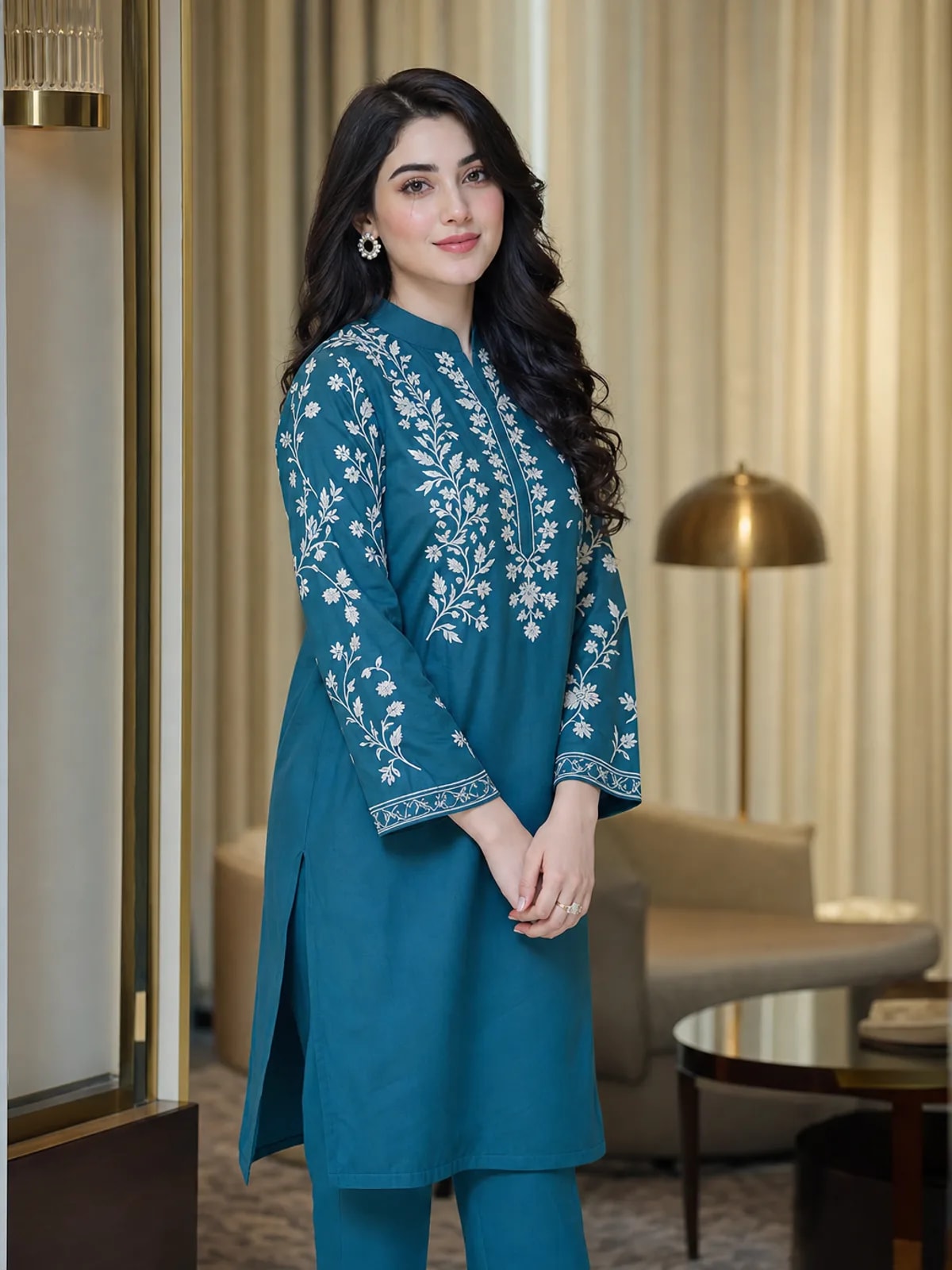 Aabroo (Hand Embroidered), 2pc lawn suit Hand Embroidered, view 1