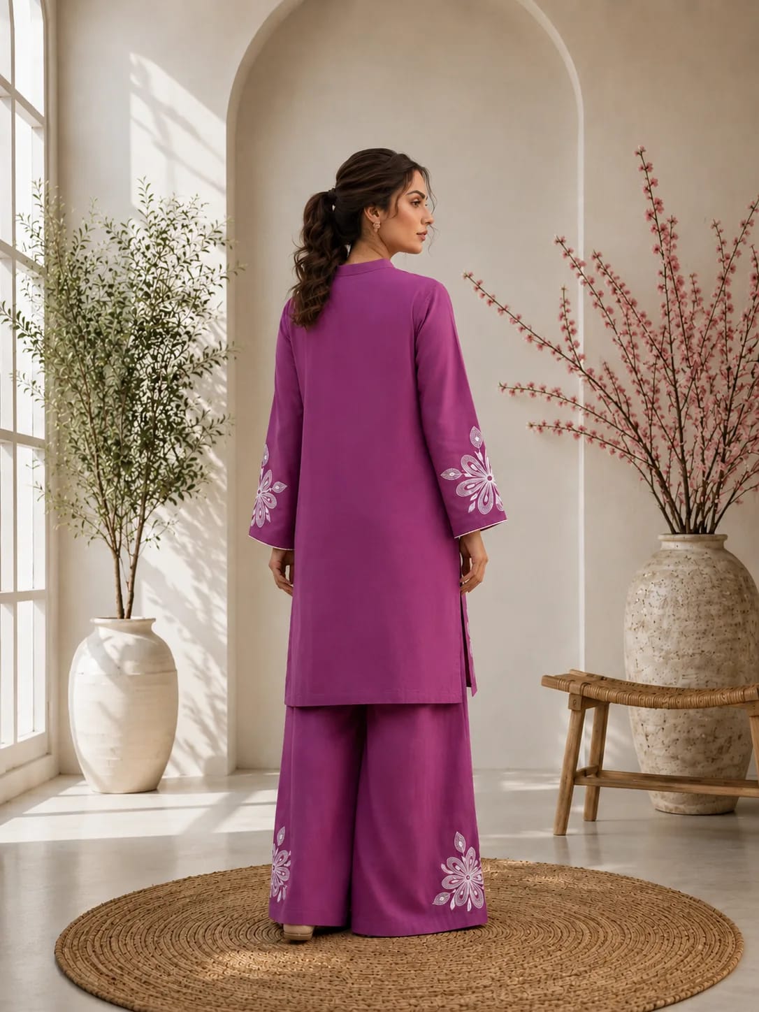 Fanoos (Hand Embroidered), 2pc lawn suit Hand Embroidered, view 6