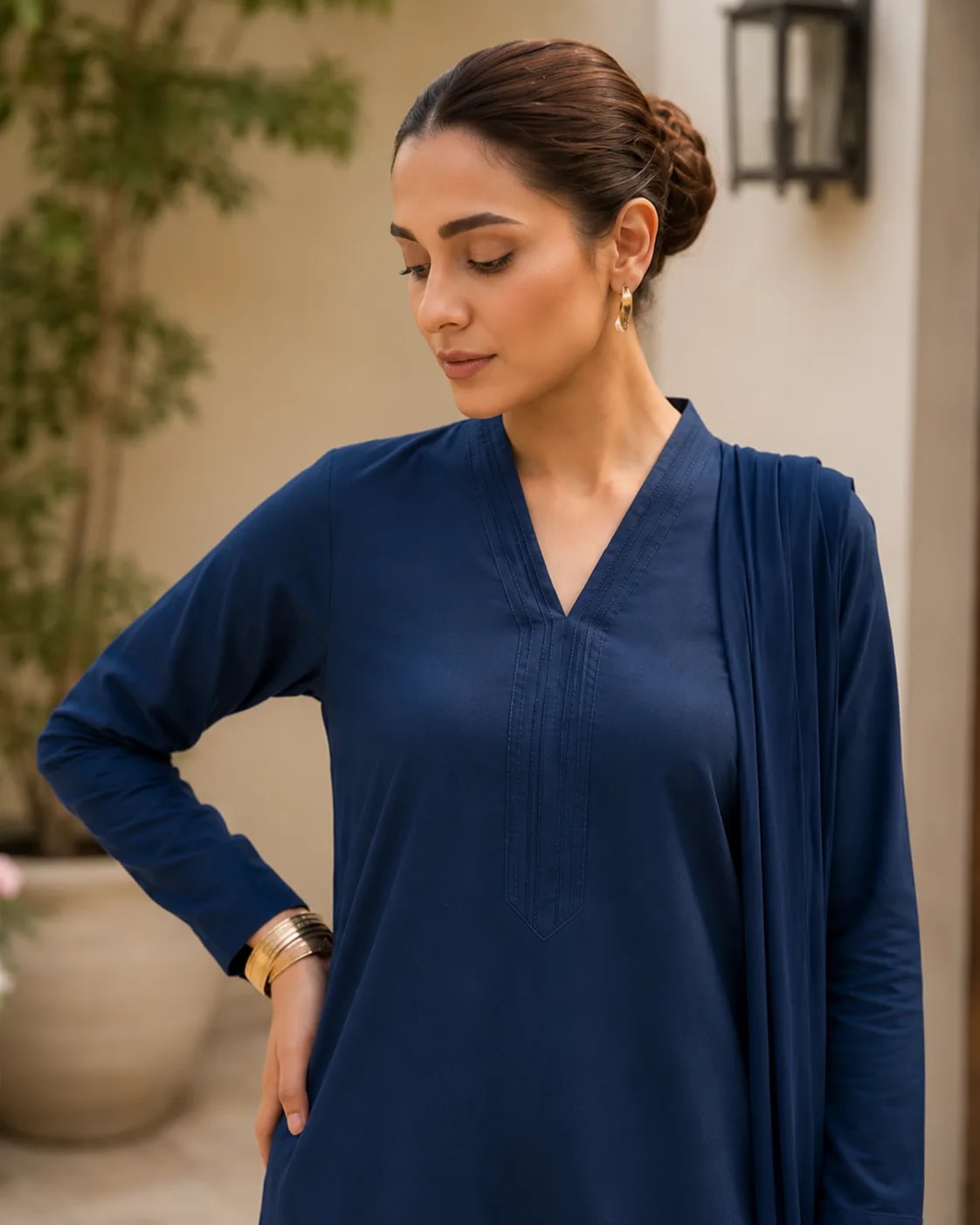 Safar (Hand Embroidered), 3 pc suit with lawn duppata, view 6