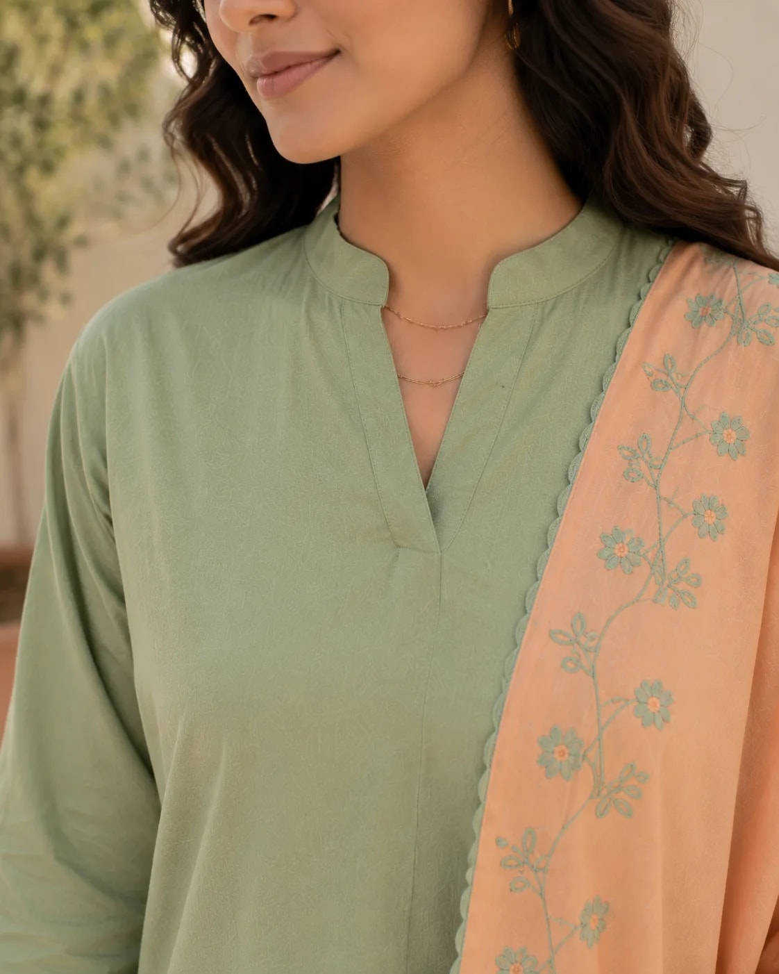 Zehri (Hand Embroidered), 3 pc suit with embroidered duppata, view 3
