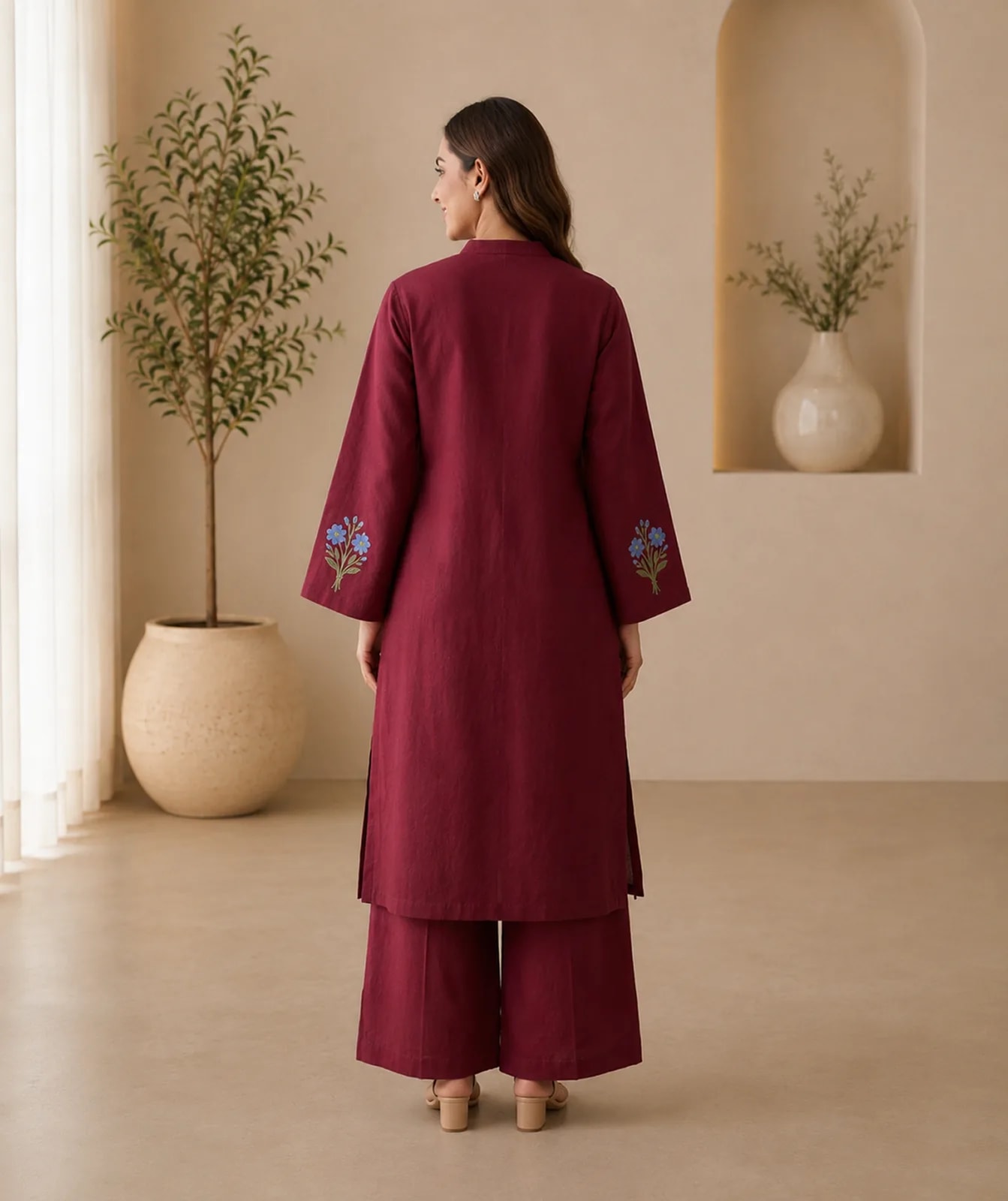 Mehboob (Hand Embroidered), 2pc lawn suit Hand Embroidered, view 2