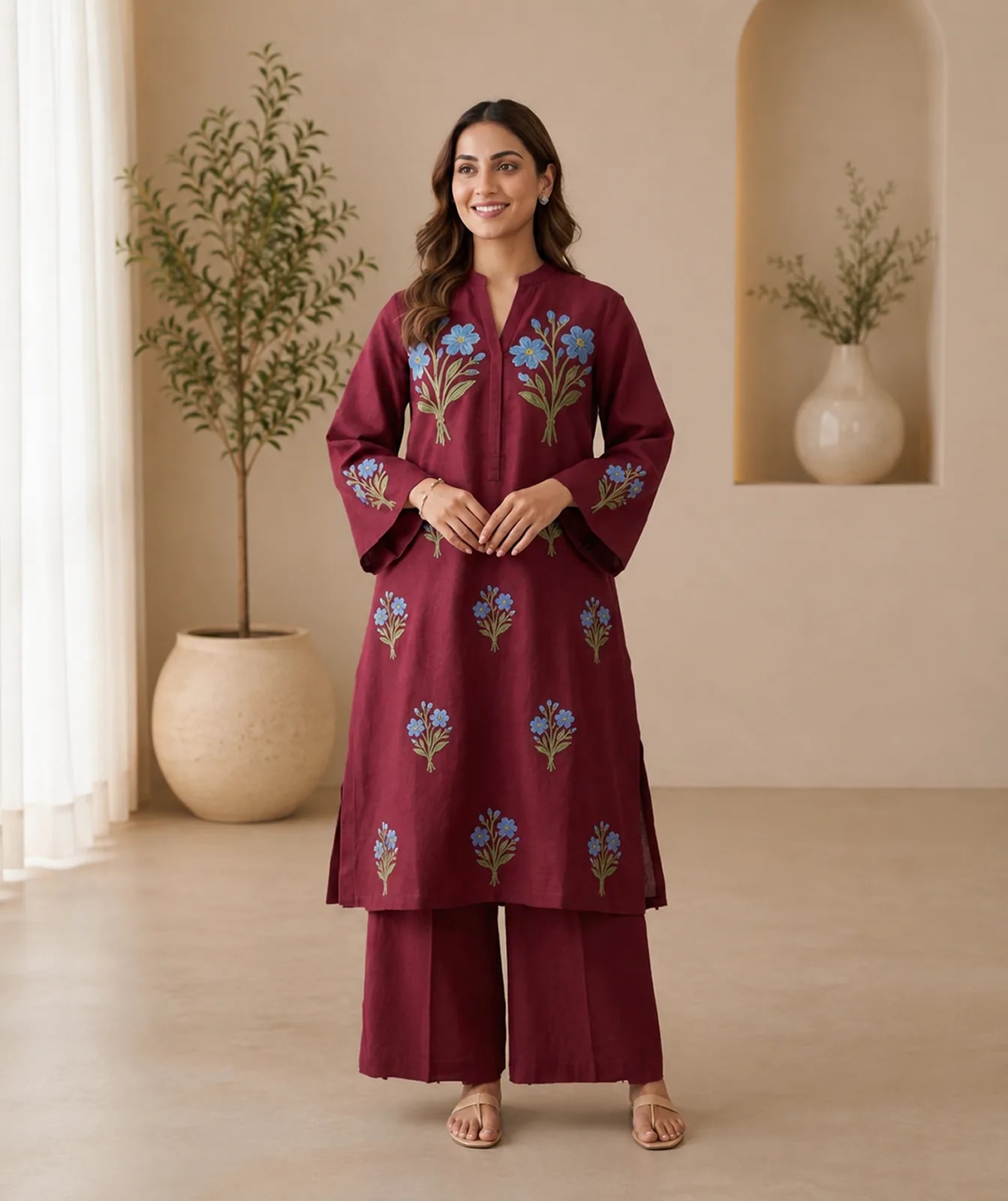 Mehboob (Hand Embroidered), 2pc lawn suit Hand Embroidered, view 3