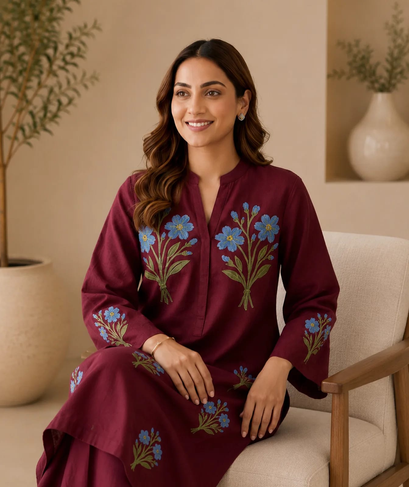 Mehboob (Hand Embroidered), 2pc lawn suit Hand Embroidered, view 5