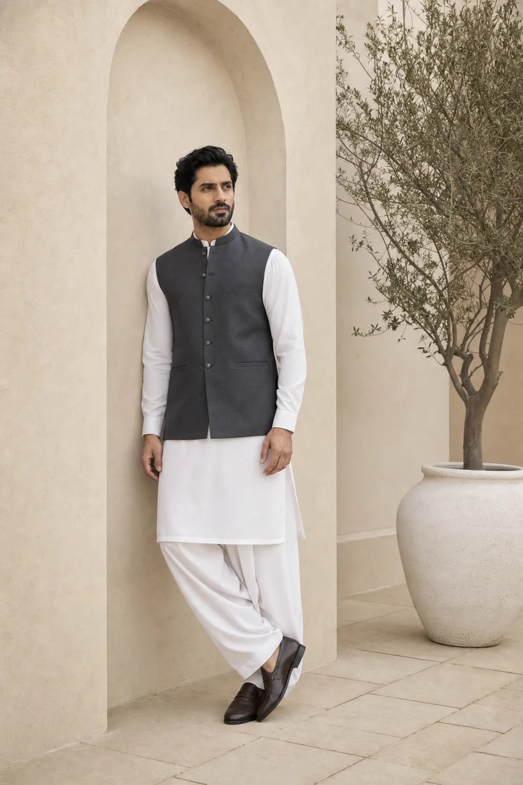 Adeel, Shalwar Kameez with Waistcoat