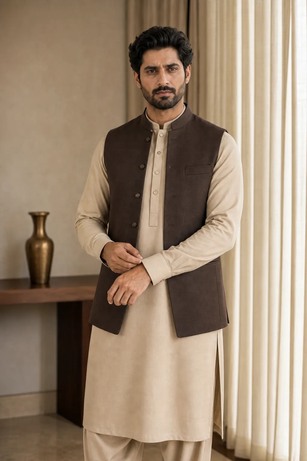 Omar, Shalwar Kameez with Waistcoat