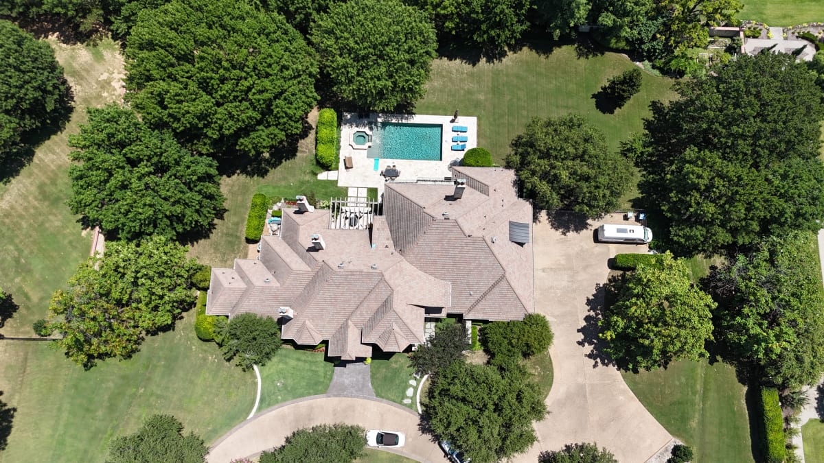 Concrete tile roofing luxury home Fort Worth DFW