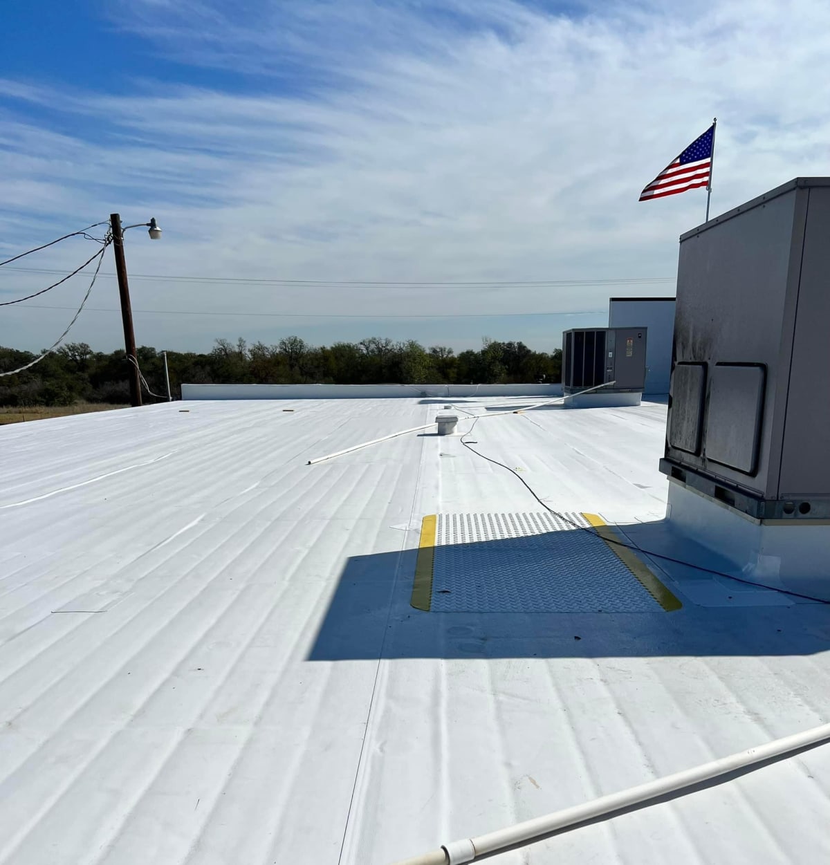 Commercial TPO roof replacement — Fort Worth TX