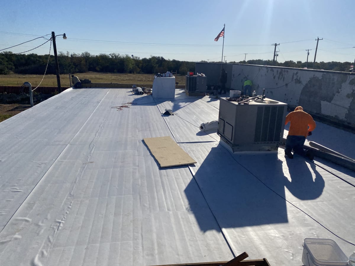 Fort Worth commercial TPO roof — photo 4