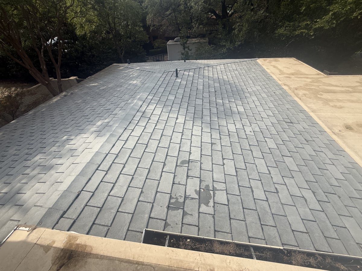 flat roof tie-in where membrane meets tile or slate dallas fort worth tx